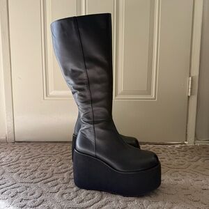 UNIF Black ‘YUM’ Platform Boots - Size Women’s US 10